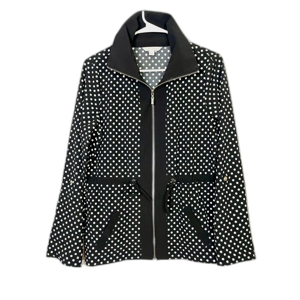 Laura Ashley Polka Dot Utility Jacket. Sz S